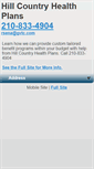 Mobile Screenshot of hillcountryhealthplans.com